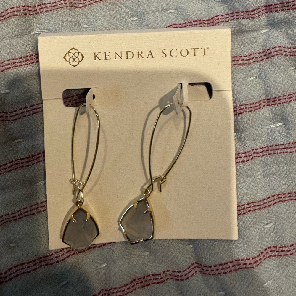 Kendra Scott Gold Geometric Drop Earrings